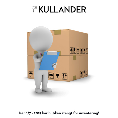 Den 1/7-19 har butiken stängt för inventering